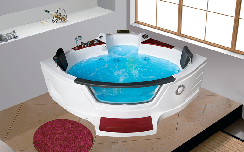 Massage Bathtub WDF-3023 head rest, speaker waterfall,faucet, computer control panel