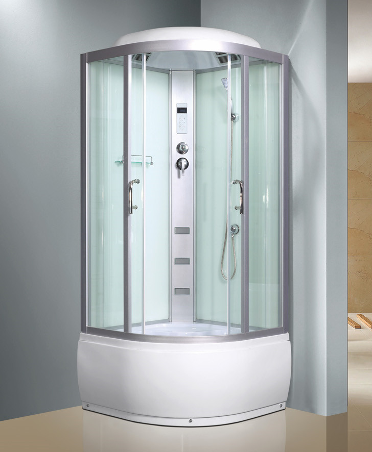 W-904 Massage Shower Cabin with Massage Jets, Shelf, Top Shower, Handheld Shower,Mirror